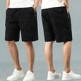thumbnail image 3 of WTXUE Cargo Pants for Men, Mens Shorts Men'S Casual Amouflage Shorts Camouflage Short Cargo Comfort Waist, Black 4XL, 3 of 3