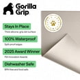 thumbnail image 2 of GORILLA GRIP Silicone Pet Feeding Mat, 100% Waterproof, Protects Floors, 18x12 Beige, 2 of 9