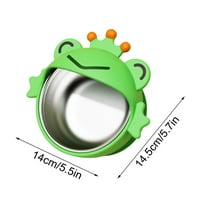 PRETXORVE Baby Bowls with Suction 300ml Stainless Steel Kids Bowls with Cute Toddler Suction Bowls Removable Infants Food Feeding Bowls for Babies Toddlers Boys Girls