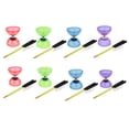 thumbnail image 3 of 13cm Chinese Triple Bearing Diabolo String Juggling Metal Stick Toy Red, 3 of 8