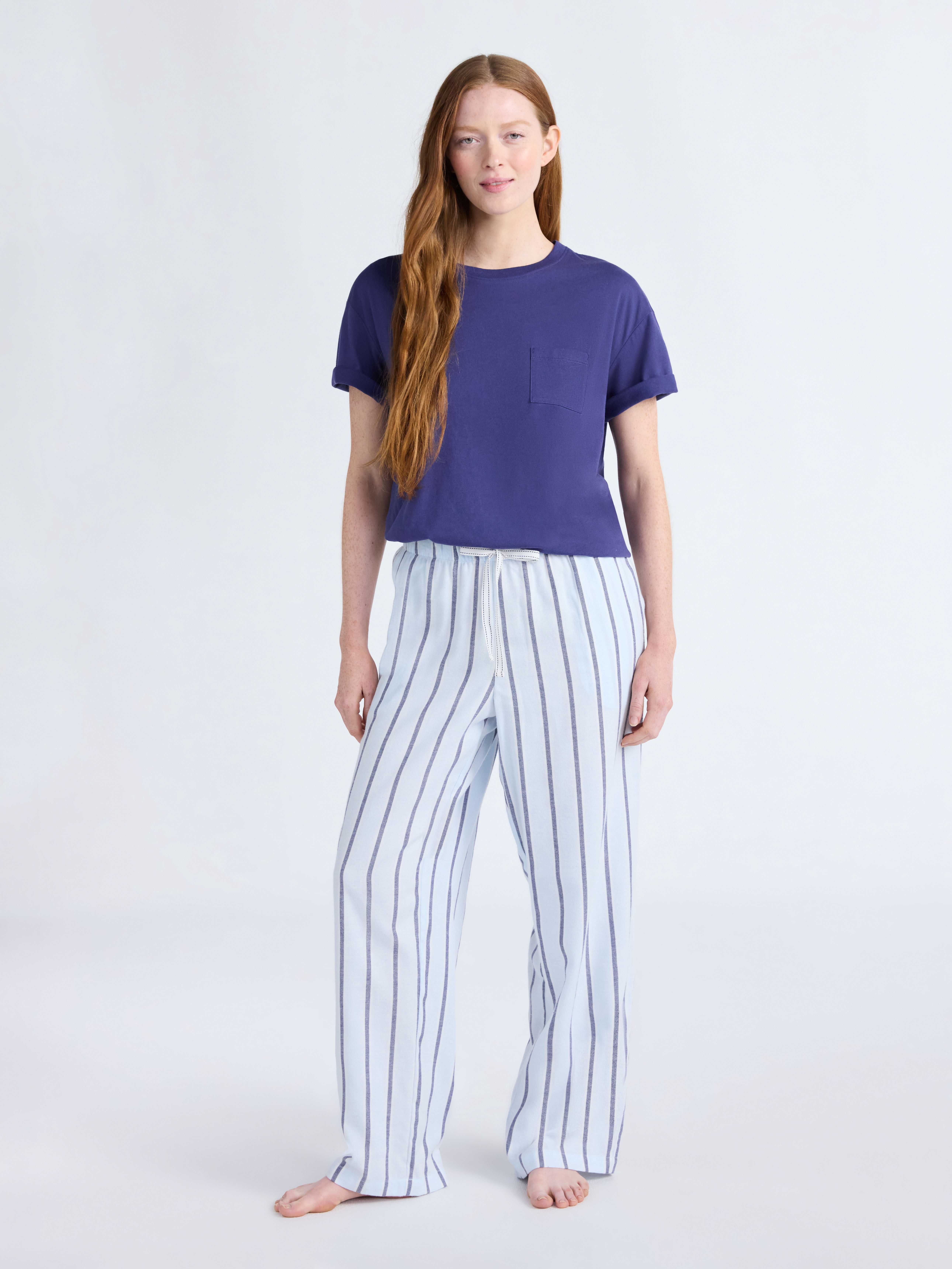 Joyspun Women's Flannel Sleep Pants, 30'' Inseam, Sizes XS-3X
