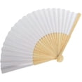 thumbnail image 1 of 10 Pack Folding Fans Bamboo Hand Held Fan For Favors, 1 of 2