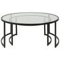 thumbnail image 4 of Uttermost Rhea Iron and Tempered Glass Nesting Coffee Tables in Black (Set of 2), 4 of 6