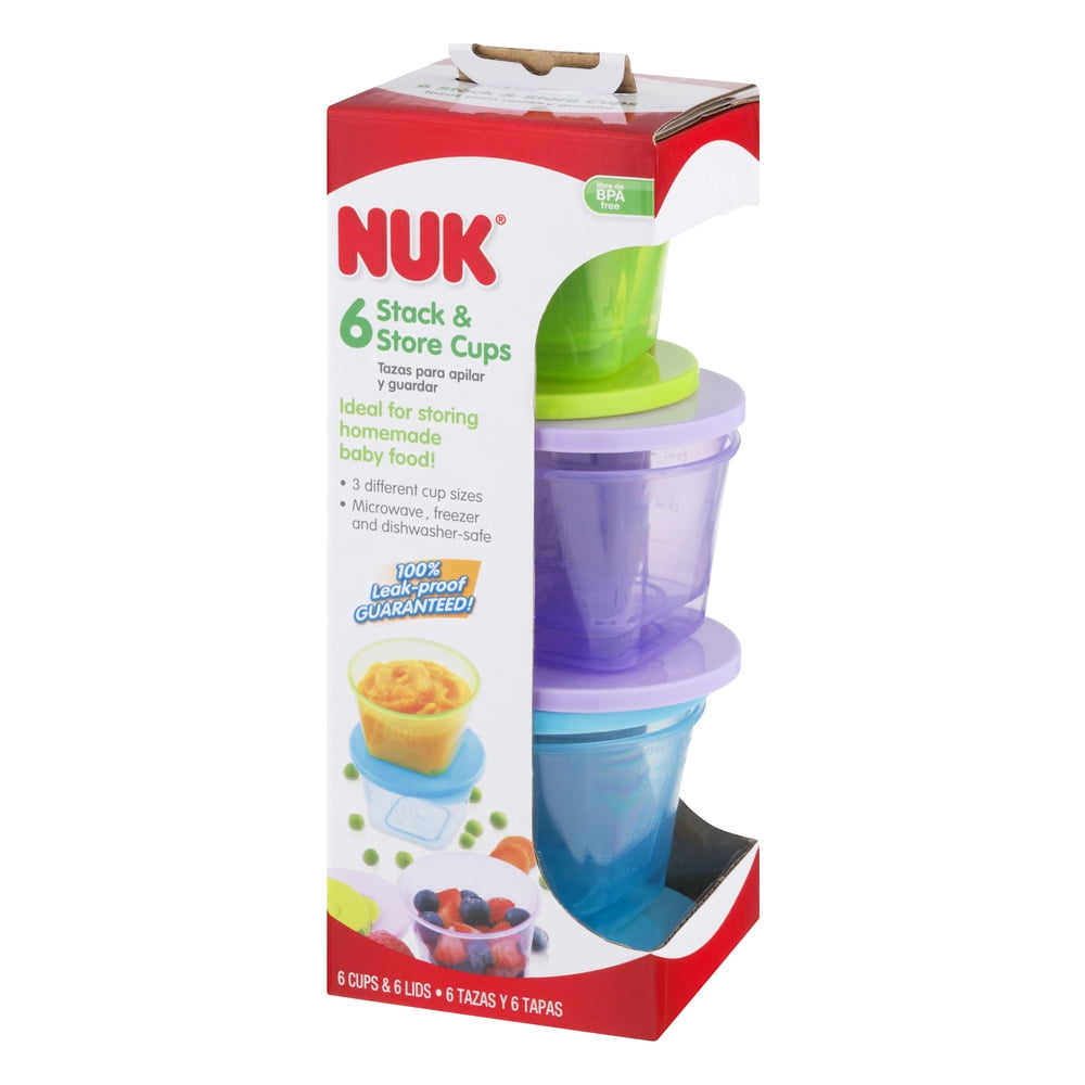 Nuk Stack Baby Food Storage Containers 6 Pack