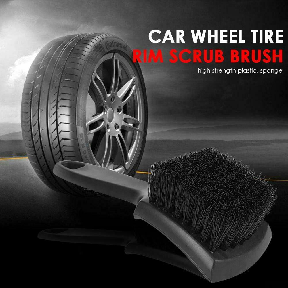 Car Wheel Tire Rim Scrub Brush Auto Detailing Brush Washing Cleaning Tool Neu 