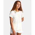thumbnail image 2 of RVCA Women's Recess 3 Hawaiian Floral Lightweight Crewneck Tee T-Shirt in Cloud (X-Small, Cloud), 2 of 7