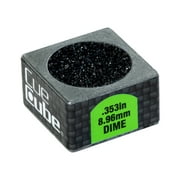 Cue Cube Dime Radius (.353) Billiard Pool Cue Tip Tool Display – 25-Pack Silver | 2-in-1 Pool Cue Tip Shaper & Scuffer, Made in USA