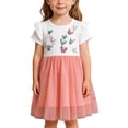 thumbnail image 1 of Robe d'Été Courte pour Femmes Col Rond Manches Courtes Robe Décontractée en Maille 1 Taille, 1 of 9