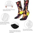 thumbnail image 4 of Selena Quintanilla Socks Mid-Calf Athletic Socks Crew Socks Boot Socks Dress Socks Funny Novelty Cotton Socks Gifts for Women Men, White, 4 of 6
