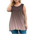thumbnail image 2 of OSFVNOXV Plus Size Tank Tops for Women L-5XL,Oversized Tees Loose Fit Crewneck Shirts,Athletic Moisture Wicking Gym Camisoles, 2 of 5