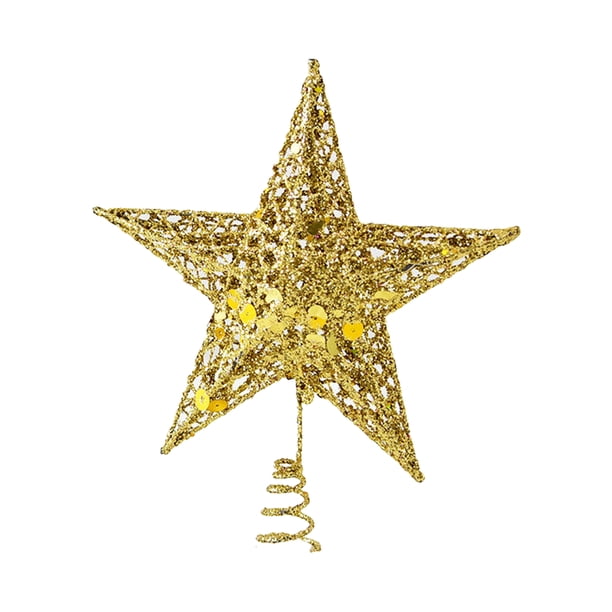 Adorno de árbol de Navidad para árbol de Navidad, adorno de árbol de estrella iluminado de 8 pulgada TOMSHOO 20cm