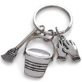 thumbnail image 1 of Shisuyan Alloy Keyrings In Retro Style 2Pcs, 1 of 9