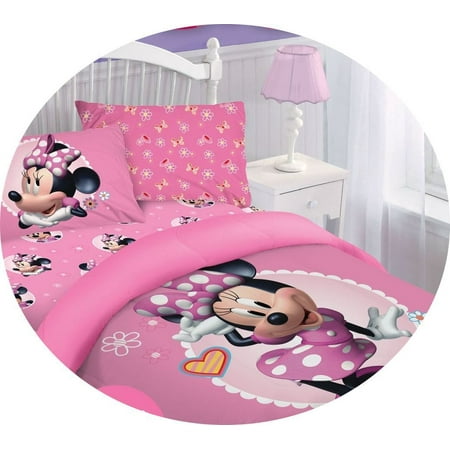 3 Pc Disney Minnie Mouse Bowtiful Dreamer Twin Comforter Set With