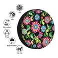 thumbnail image 4 of Kdxio Spare Tire Cover for RV Trailer, Waterproof Wheel Cover,Camper Spare Tire Cover Fit for Rv SUV Truck Travel Trailer 17 inch-Vector Mexican Otomi Style Bright, 4 of 8
