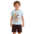 thumbnail image 2 of WhouRiu Boys Casual Outfits Short Sleeve Cartoon Graphic Tees And Shorts Sets Kids Summer Clothes, 2 of 8