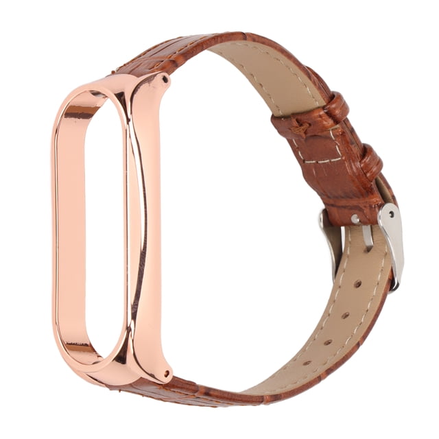 Quick Release Leather Watch Bands Leather Watch Strap Leather Wrist Watch Band Leather Bands For Mi Band 6 Watch Strap For Mi Band 5 Quick Release Leather Watch Bands Bamboo