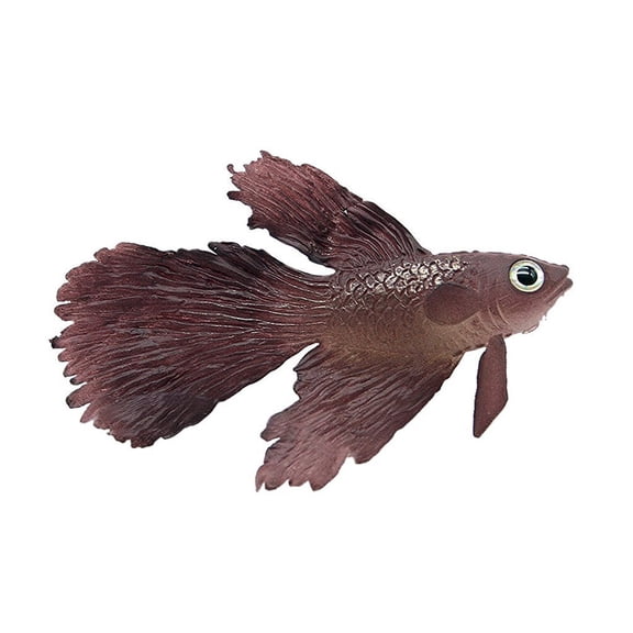 NIAIZEK Coffee Color Betta Aquarium Decor Artificial Silicone Floating Fish Decoration