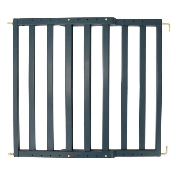 Toddleroo by North States LuxeCraft Wooden Baby Gate, Midnight Blue