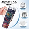 thumbnail image 3 of Pofeuu Paisley2 Print 40oz Ice Bully With Handle And Straw Stainless Steel Vacuum Insulated Cup And 2 In 1 Straw Lid, 3 of 8