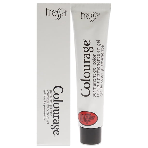 Tinte permanente en gel Colourage - Rubio fresa medio caramelo 8CG de Tressa para unisex - Tinte para cabello de 2 oz Tressa Color de pelo 2 oz