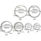thumbnail image 4 of 5.5 ''- 16'' Aleación De Aluminio Giratoria Redonda Giratoria Perezoso Susan Bearing Table Silver Hardware Blanco Para La De Torneado 12 pulgadas Macarena Plato giratorio redondo de aluminio, 4 of 8