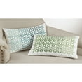 thumbnail image 2 of Saro Lifestyle Ombre Mosaic Embroidery Down Filled Throw Pillow Grass, 2 of 5