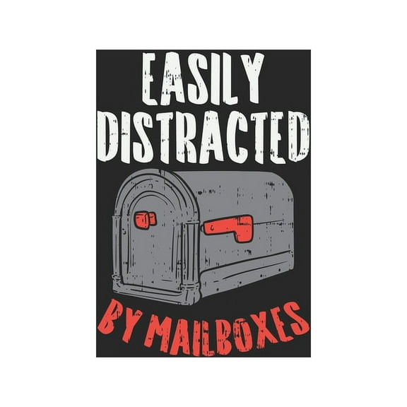 Easily Distracted By Mailboxes: 120 Pages I 6x9 I Dot Grid (Paperback)