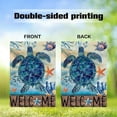 thumbnail image 6 of Turtle Welcome Summer Garden Flag Sea Beach Large Garden Flag 28 x 40 Inch Double Sided Rustic Seasonal Ocean Yard Flag Outdoor Decoration, 6 of 6