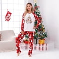 thumbnail image 3 of Matching Snowman Christmas Pajamas, Buffalo Plaid Christmas Tree Print, Unisex Holiday PJs, 3 of 7
