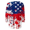 thumbnail image 5 of XDZJLR T Shirts For Women 4Th Of July 250Th Anniversary 3/4 Sleeve Casual T Shirt Fashion Patriotic Graphic Round Neck Top Comfortable Tee Tshirts S-Xxxl, 5 of 5
