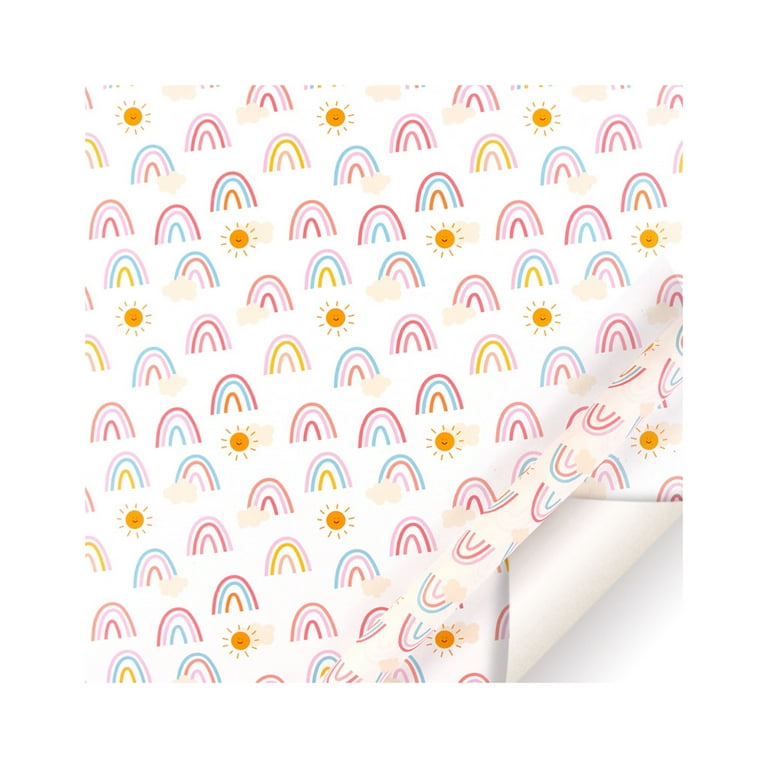 Birthday Wrapping Paper For Kids Girls Boys, Animals Party Design Gift Wrap  Paper for Birthday Baby Shower, 6 Sheets Folded Flat 20x28 Inches Per