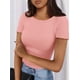 thumbnail image 4 of Remera PRETTYGARDEN 2025 Verano Tejido Acanalado Ajustado Rosa S, 4 of 5