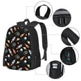 thumbnail image 4 of Daiia Space Rocket Backpack for Men and Women -Durable Backpack Large Capacity, Water-Resistant Bag with Adjustable Straps and Laptop Compartment, 4 of 9