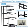 thumbnail image 4 of Organizador de sartenes Toplife Heavy Duty de 5 niveles, 4 of 7