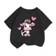thumbnail image 1 of Playeras Negras Para Hombre Algodon, Camiseta De Manga Corta Con Cuello Redondo Y Estampado A La Moda Para Niñas Y Niños, Camiseta Holgada De Verano, Camisetas Casuales, 1 of 4