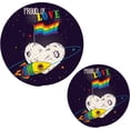 thumbnail image 7 of SKYSONIC 2 pcs Valentines Universe Spaceship Pot Holders Trivets, Heat Resistant Trivets,Proud of Love LGBT Cotton Thread Weave Mats for Hot Pads Pans Pot Bowl Teapot, 7 of 7
