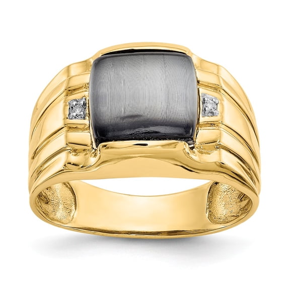10K Yellow Gold Ring Band 5 to 12 mm (tapered)