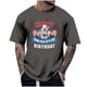 thumbnail image 2 of Tops para hombre, blusas y camisas de cuello redondo y manga corta para hombre, tops casuales de cuello redondo y manga corta con estampados especiales para hombre., 2 of 5