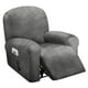 thumbnail image 1 of Funda de sillón reclinable ULTICOR para 1 asiento, terciopelo elástico, gris oscuro, 1 of 7