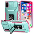 thumbnail image 1 of Funda para GANGXUN iPhone Xs Max - Soporte metálico, Función magnética, Verde, 1 of 6