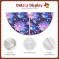 thumbnail image 3 of Rateoe White Skull Flower Pattern Christmas Tree Skirt with Ties , Christmas Tree Decorations, Farmhouse Christmas Decor Xmas Holiday Decorations-30", 3 of 6