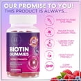 thumbnail image 5 of Hair Vitamins Gummies with Biotin 5000 mcg per Serving - Hair Growth Support with Vitamins E & C for Thicker, Stronger & Beautiful Hair - Hair Skin and Nails Vitamin, Gluten Free - 60 Gummies, 5 of 10