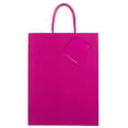 thumbnail image 2 of JAM Glossy Gift Bags, 10x13x5, Fuchsia Pink, 100/Pack, Large, 2 of 4