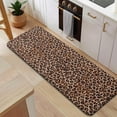 thumbnail image 5 of Brown and Black Leopard Print Kitchen Rug Mat,Kitchen Runner Rugs Non Skid Washable,Decorative Kitchen Floor Mats for Kitchen,Sink,Laundry,17"x47.2", 5 of 7