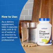 Nutricost Citrus Bergamot Capsules (120 Capsules, 60 Servings / 1,200 Mg Citrus Bergamot Extract Per Serving) | Potent 25:1 Extract - Gluten Free, Vegan Friendly & Non-GMO Supplement