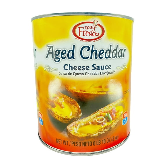 Muy Fresco Aged Cheddar Nacho Cheese Sauce | Gluten Free | Halal | 6.63 lb