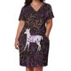 thumbnail image 2 of Vestido morado con bolsillos sueltos de ciervo y unicornio. Vestido para embarazadas, estilo coreano, para noche., 2 of 6
