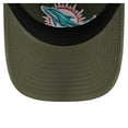 thumbnail image 5 of Youth New Era Olive Miami Dolphins Main 9TWENTY Adjustable Hat, 5 of 5