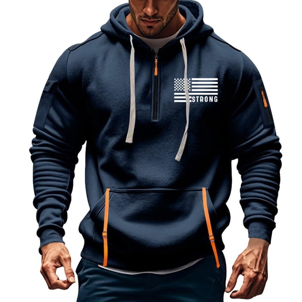 Xihbxyly Sudadera con Capucha y Cremallera Estampada para Hombre, Jersey Multibolsillos, Elegante Chaqueta Deportiva Informal, para Uso Diario En Otoño, Atractiva Moda de Primavera, Poliéster, Tallas