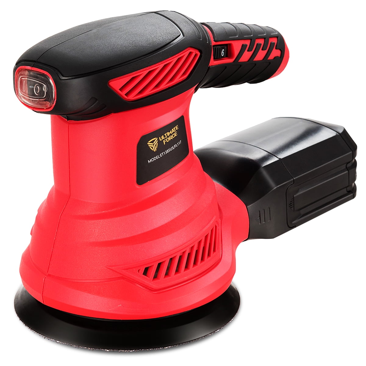 Topbuy 5'' Electric Hand Sander Palm Random Orbit Polishing Kit with 6